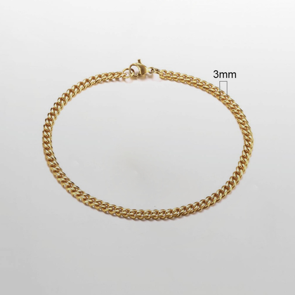 Pulseira Grumet 3mm Ouro