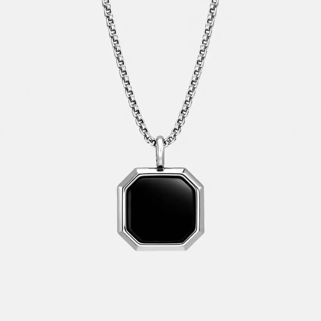 Colar Bright - Onix Prata