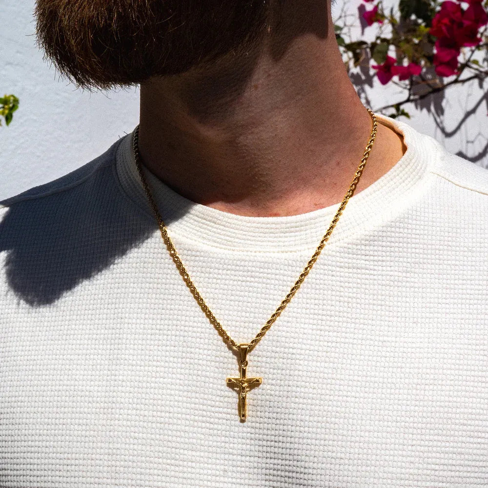 Colar Crucifixo Ouro