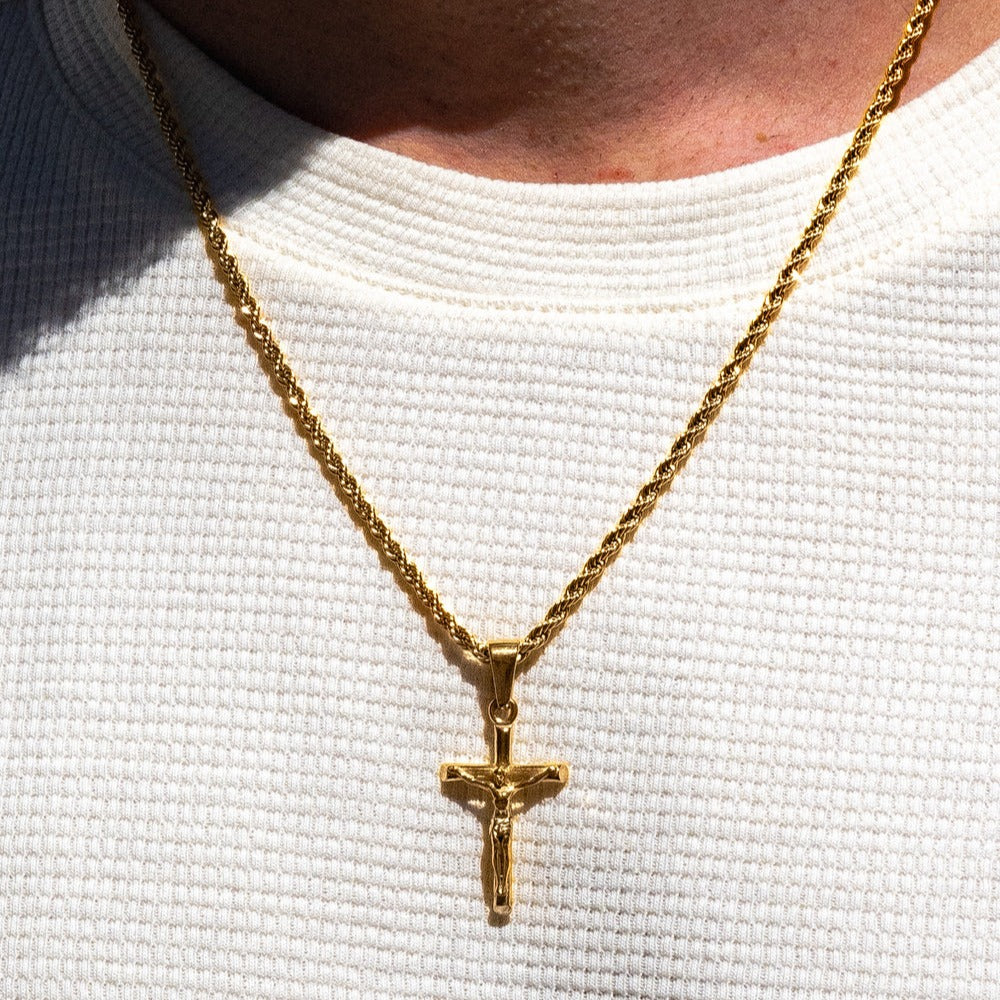 Colar Crucifixo Ouro