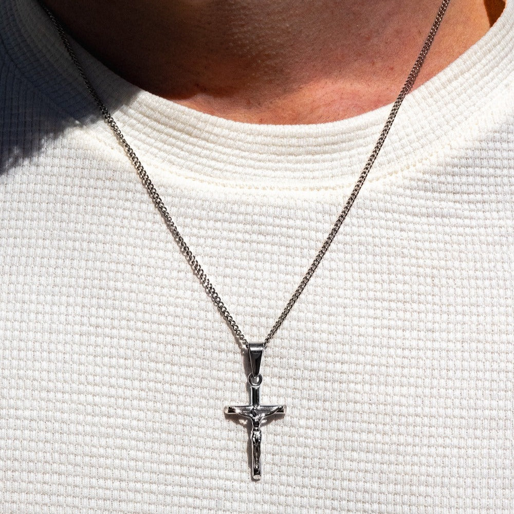Colar Crucifixo Prata