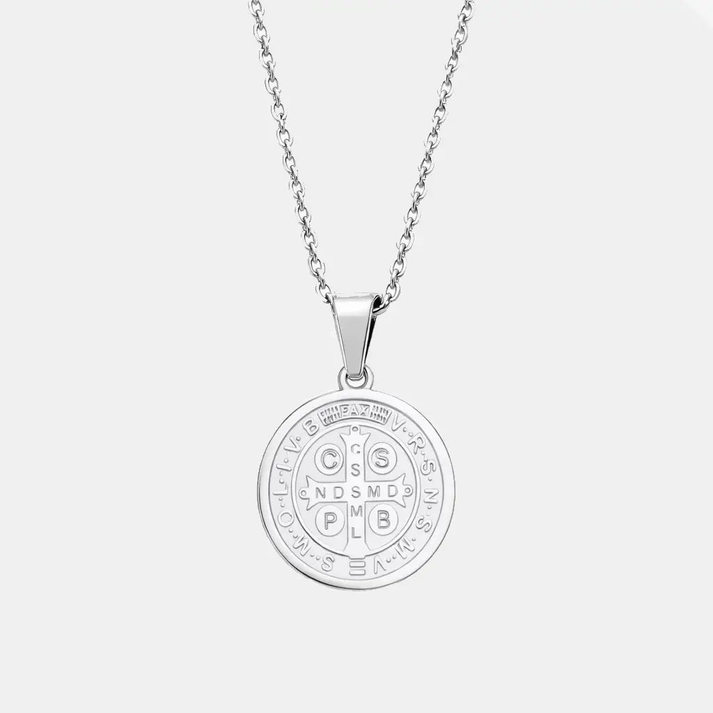 Colar São Bento Prata (Novo Modelo)