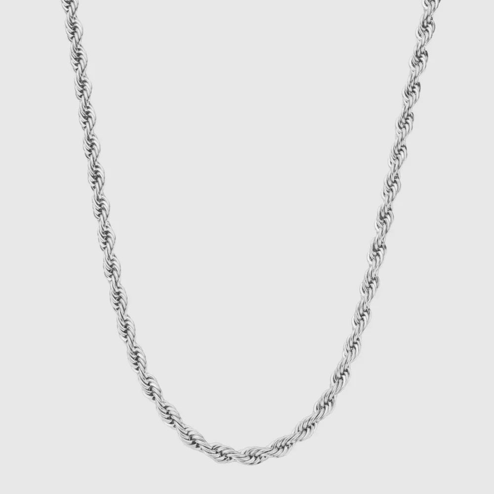Corrente Rope Prata 55Cm
