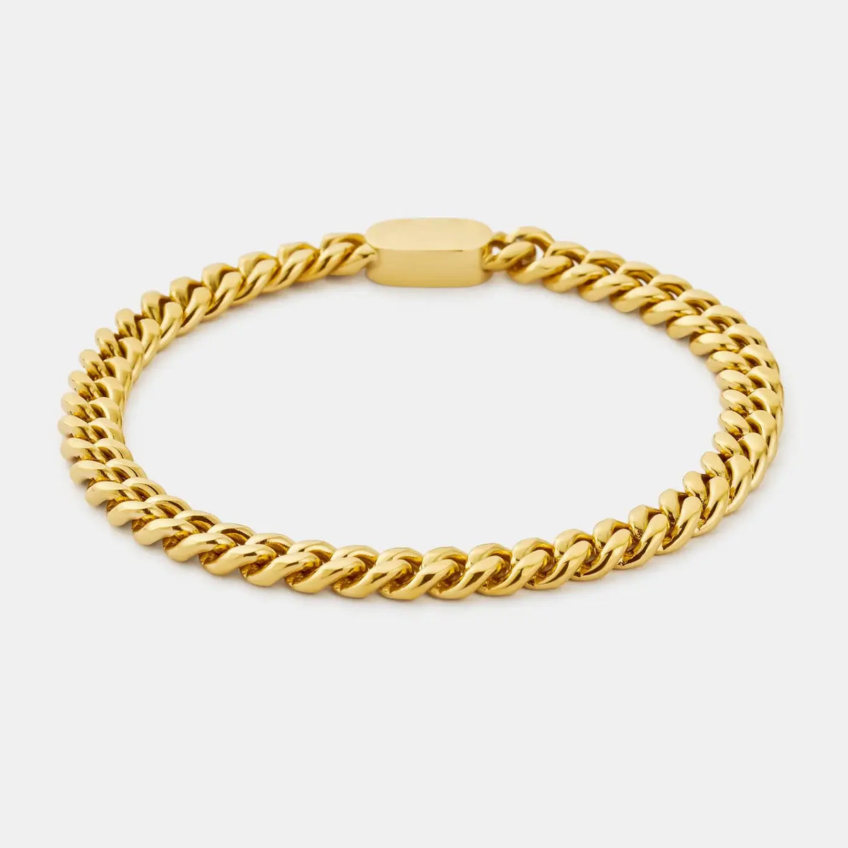 Gold 6mm Curb Bracelet