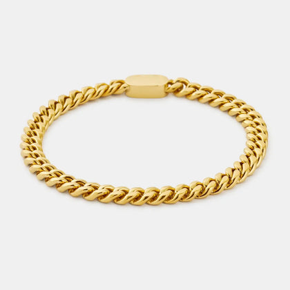 Gold 6mm Curb Bracelet