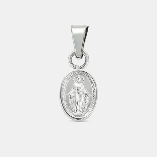 Mini Virgem Maria Prata